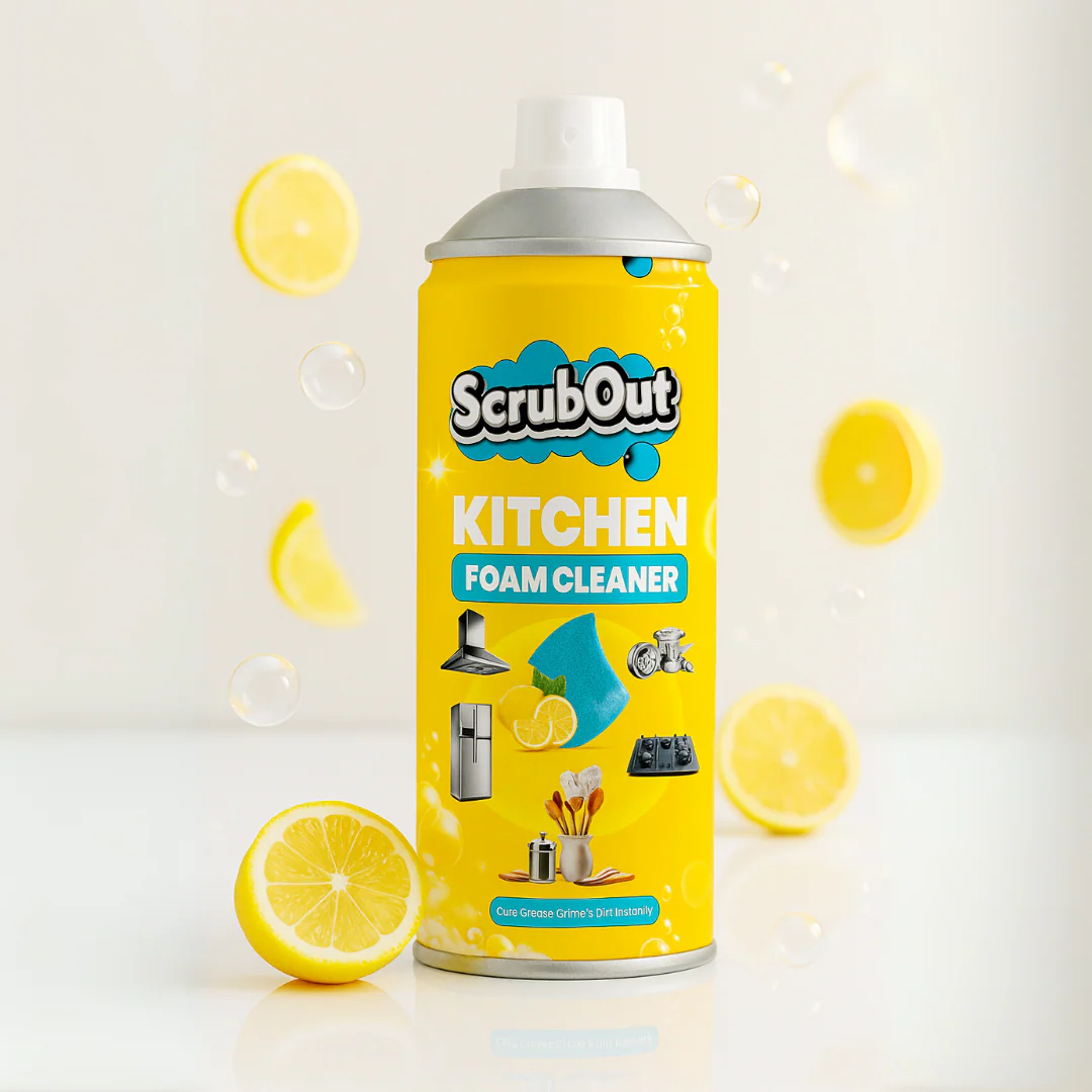 ScrubOut Kitchen Foam Cleaner - Best For Dirt, Rust and Grime Cleaning